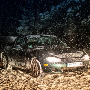 Crazy Miata in Snow 