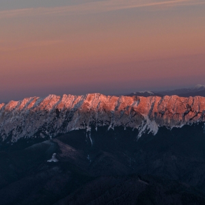 Piatra Craiului la apus