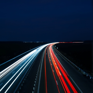 Long exposure on A3 Motorway